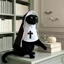 Disfraz de Monja para gato